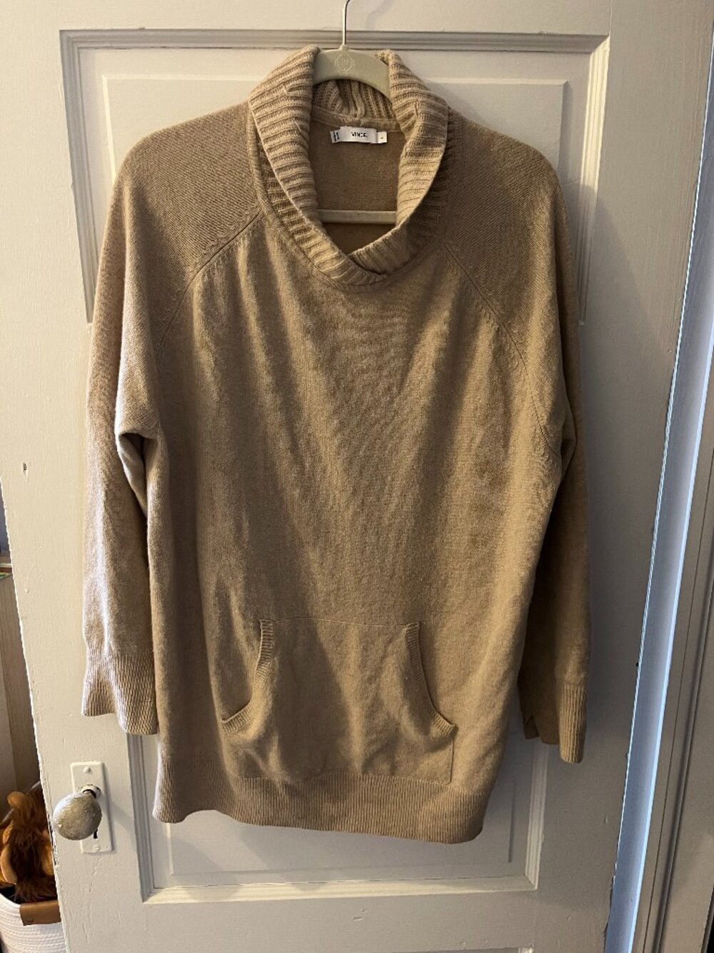 Vince Camel Wool Blend Cowl Neck Sweater – Women's